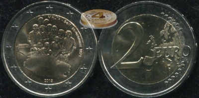 Мальта. 2 евро. 2013 (Unc. Биметалл) Собственное правительство 1921 года