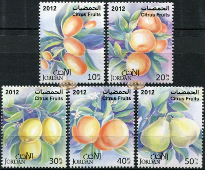 Иордания. 2012. Цитрусовые фрукты (Серия. MNH OG)
