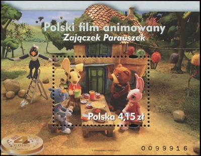 Польша. 2012. Польские мультфильмы (Блок. MNH OG)