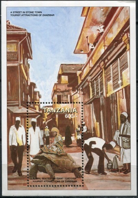Танзания. 1998. Достопримечательности Занзибара (Блок. MNH OG)