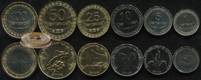 Тимор-Леште. Набор №3 (6 монет. 1 биметалл) 2004-12
