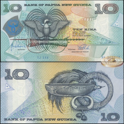 Папуа Новая Гвинея. 10 кина (Unc) 1998