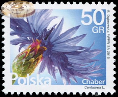 Польша. 2016. Василек (Почтовая марка. MNH OG)
