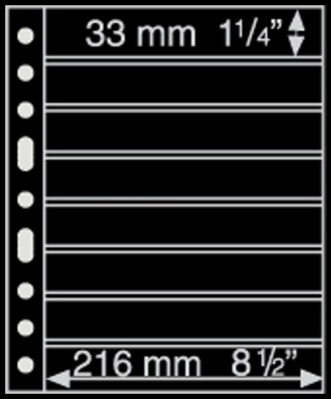 Черный лист Grande на 8 ячеек [1 шт] (Leuchtturm)