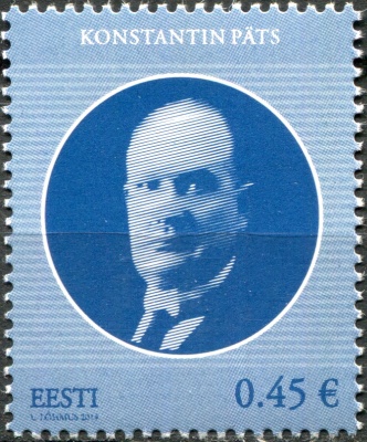 Эстония. 2014. Константин Пятс (1841-1956) (Почтовая марка. MNH OG)