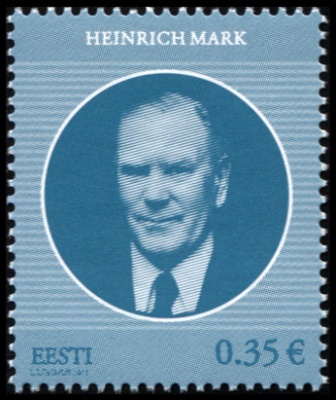 Эстония. 2011. Хенрик Марк (1911-2004) (Почтовая марка. MNH OG)