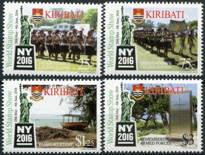 Кирибати. 2016. Международная выставка марок в Нью-Йорке, 2016 (Серия. MNH OG)