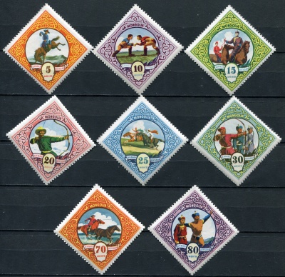 Монголия. 1959. Спорт в Монголии (Серия)
