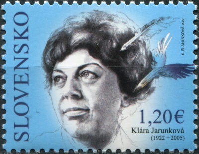 Словакия. 2022. Клара Ярункова, писательница (Почтовая марка. MNH OG)