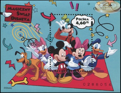 Польша. 2013. Волшебный Мир Диснея (Блок. MNH OG)