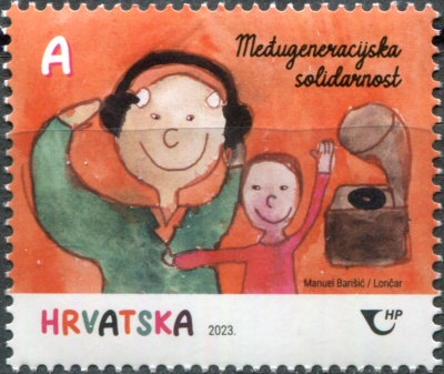 Хорватия. 2023. Солидарность между поколениями (Почтовая марка. MNH OG)