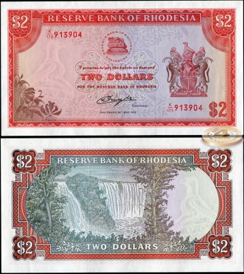 Родезия. 2 доллара (Unc) 1979