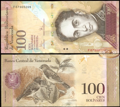 Венесуэла. 100 боливаров (Unc) 2009