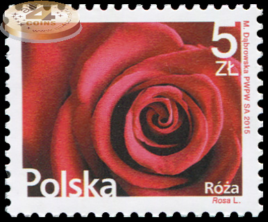 Польша. 2015. Роза (Почтовая марка. MNH OG)