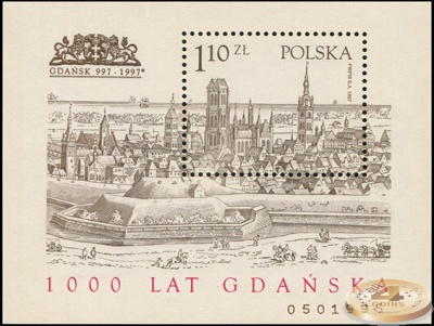Польша. 1997. 1000 лет Гданьску (Блок. MNH OG)