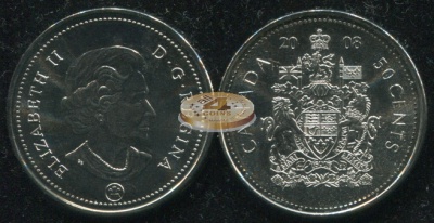Канада. Монета 50 центов. 2008 (KM#494. Unc)