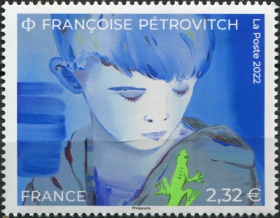 Франция. 2022. Искусство Франсуазы Петрович (Почтовая марка. MNH OG)