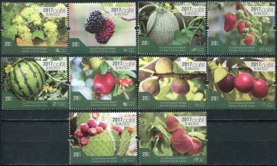Иордания. 2017. Летние фрукты Иордании (Серия. MNH OG)