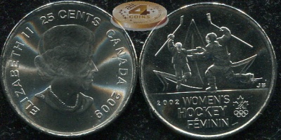 Канада. 25 центов. 2009 (Unc)
