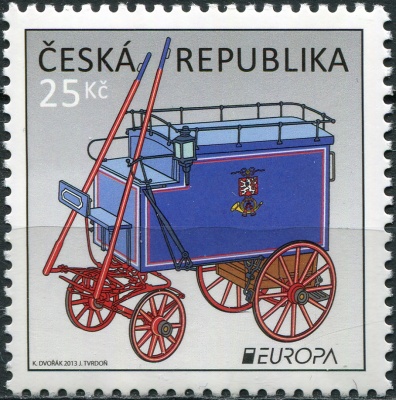 Чехия. 2013. Почтовый транспорт (Почтовая марка. MNH OG)