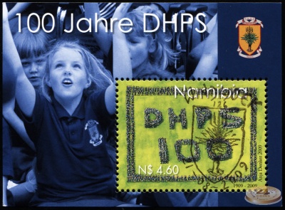 Намибия. 2009. 100 лет Немецкой Высшей Частной Школе (DHPS) (Блок. CTO Гашеная)