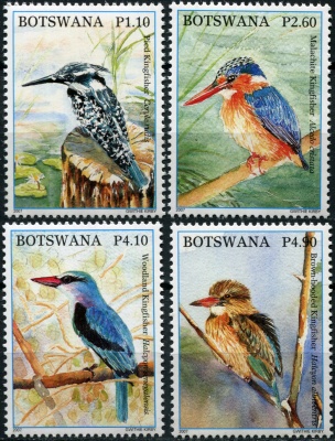 Ботсвана. 2007. Зимородки Ботсваны (Серия. MNH OG)