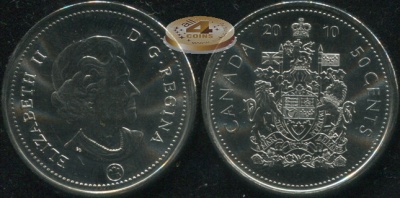 Канада. 50 центов. 2010 (Unc)