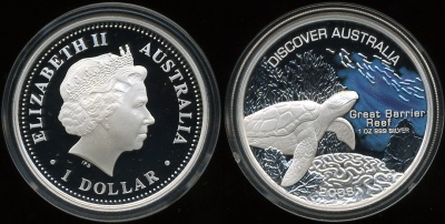 Австралия. 1 доллар. 2006 (Proof. Серебро. Эмаль)
