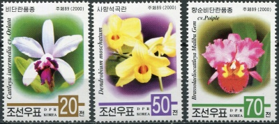 КНДР. 2000. Орхидеи (Серия. MNH OG)