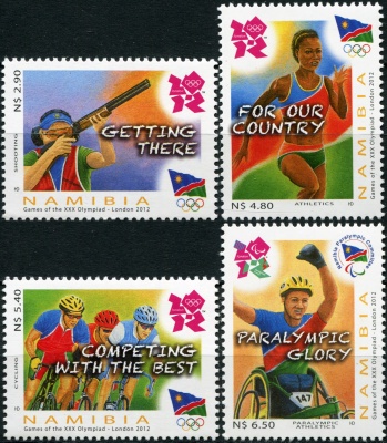 Намибия. 2012. Летние Олимпийские игры в Лондоне (Серия. MNH OG)