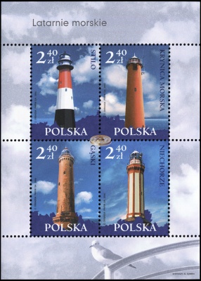 Польша. 2006. Маяки 2006 (Малый лист. MNH OG)