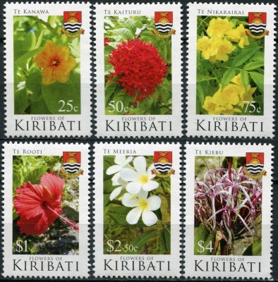 Кирибати. 2017. Цветы Кирибати (Серия. MNH OG)