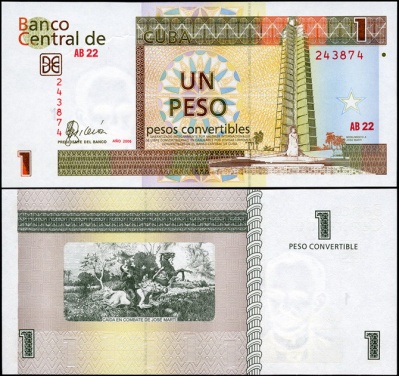 Куба. 1 песо (Unc) 2006