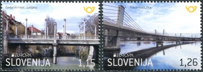 Словения. 2018. EUROPA. Мосты (Серия Почтовых марок. MNH OG)
