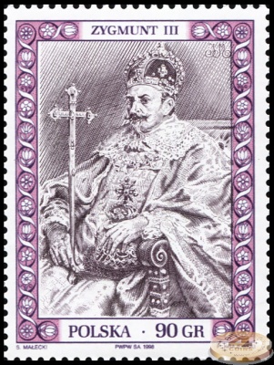 Польша. 1998. Сигизмунд III Ваза [1566-1632] (Почтовая марка. MNH OG)