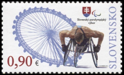 Словакия. 2012. Паралимпийские игры. Лондон 2012 (Почтовая марка. MNH OG)
