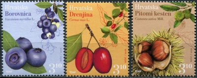 Хорватия. 2018. Орехи и ягоды (Серия. MNH OG)