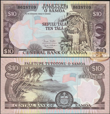 Самоа. 10 тала (Unc) 2005