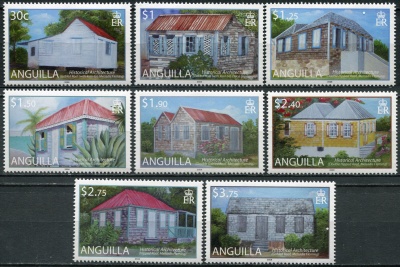 Ангилья. 2008. Историческая архитектура (Серия. MNH OG)