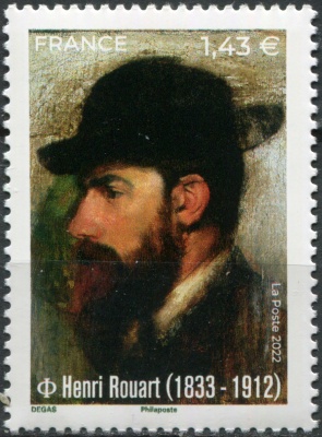 Франция. 2022. Анри Руар (1833-1912), художник (Почтовая марка. MNH OG)