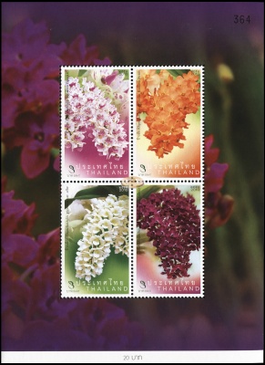 Таиланд. 2010. Орхидеи (Блок. MNH OG)