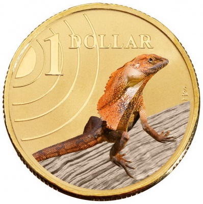Австралия. 1 доллар. 2009 (Unc. Эмаль)