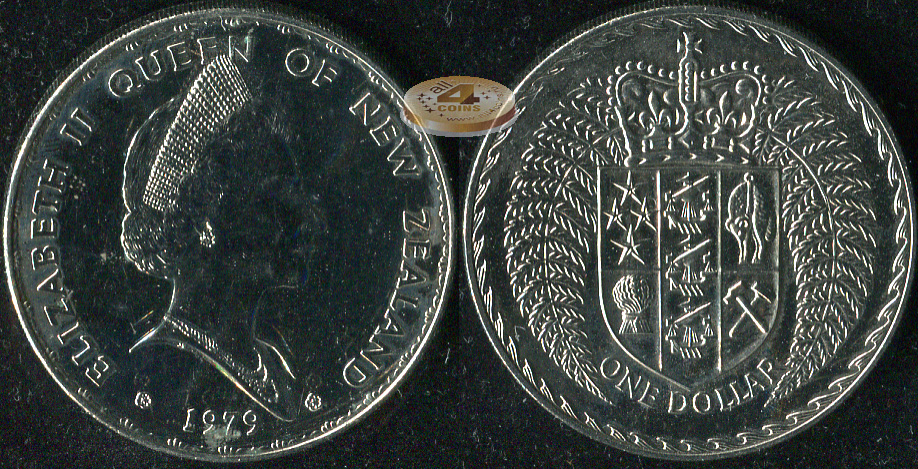 Новая Зеландия. 1 доллар. 1979 (Unc)