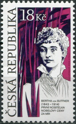 Чехия. 2013. Берта фон Зутнер [1843-1914] писательница (Почтовая марка. MNH OG)