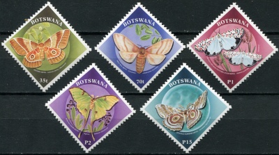 Ботсвана. 2000. Мотыльки и Бабочки (Серия. MNH OG)