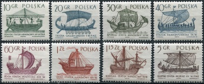 Польша. 1965. Парусные судна (Серия. MNH OG)