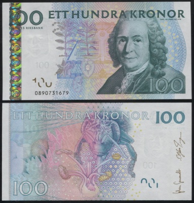 Швеция. 100 крон (Unc) 2010