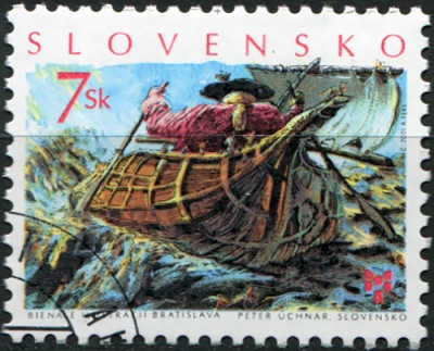 Словакия. 2001. Выставка иллюстраций в Братиславе (Почтовая марка. CTO Гашеная)