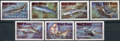 Вьетнам. 1991. Акулы (Серия. MNH OG)