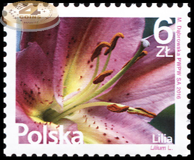 Польша. 2016. Лилия [Lílium] (Почтовая марка. MNH OG)